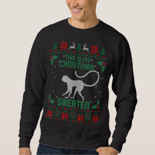 Sweatshirt C'Est Mon Singe Doux De Noël Moins Vilain Noël