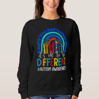 Sweatshirt C'est OK d'être différent Sensibilisation sur l'au