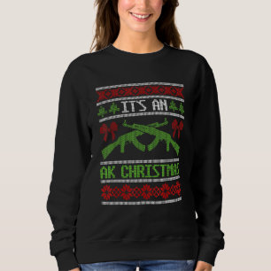 Sweatshirt C'est un Ak Christmas affreux pull pull Gun droit