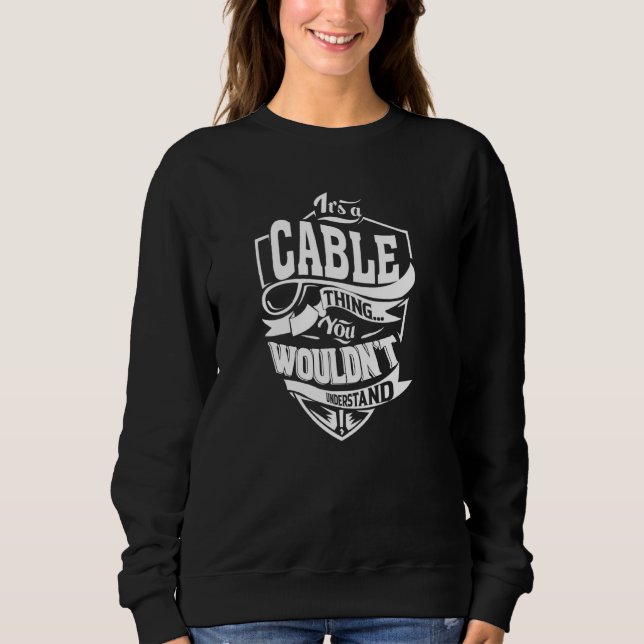 Sweatshirt C'est une chose par CÂBLE (Devant)