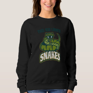 Sweatshirt Cet Enfant Aime Les Serpents Citation Viper Graphi