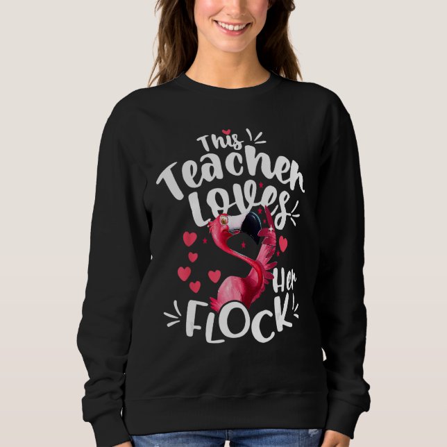 Sweatshirt Cette directrice adjointe adore son troupeau de fl (Devant)