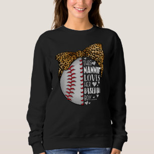 Sweatshirt Cette Nannie aime sa fête des mères de son garçon