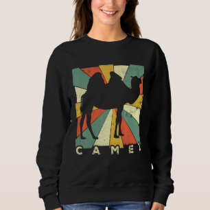 Sweatshirt Chameau Vintage Style Rétro Animal