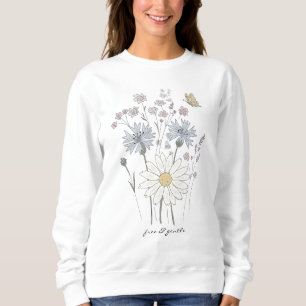 Sweatshirt Champ vibrant de fleurs sauvages
