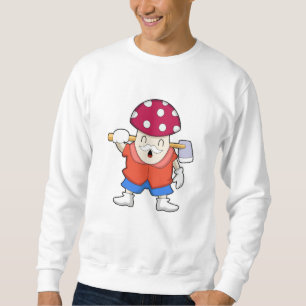 Sweatshirt Champignon comme agriculteur avec hache
