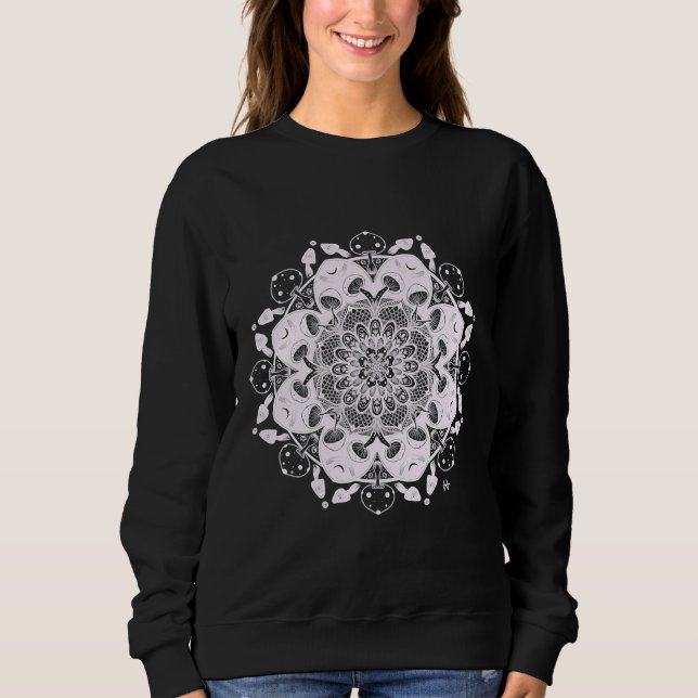 Sweatshirt Champignons Mandala (Devant)