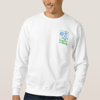 Sweatshirt chanceux du chien des hommes