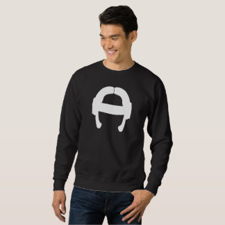 Sweatshirt Chandail blanc de logo de Bormarr de câble
