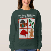 Chandail de Noël moche "Pas votre moyenne"
