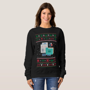 Sweatshirt Chandail laid de comptabilité de Noël