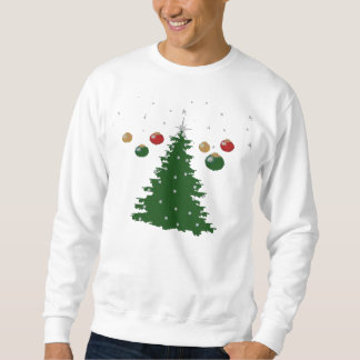 Sweatshirt Chandail laid de Noël ornemental d'arbre