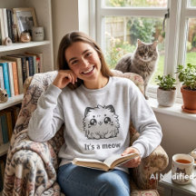 Chandail mignon miaou pour femmes