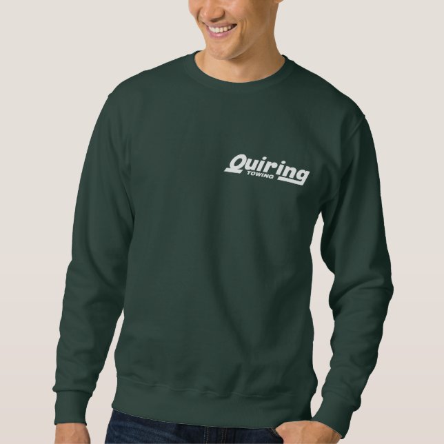 Sweatshirt Chandail vert d'équipe (Devant)