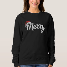 Chapeau de Noël gras en noir et Joyeux Noël