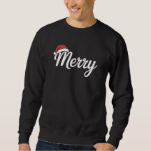 Chapeau de Noël gras noir joyeux Noël