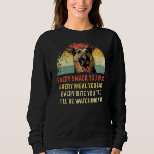 Sweatshirt Chaque Snack Vous Faites Allemand Berger Chien Mam