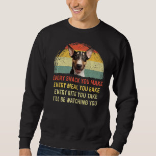 Sweatshirt Chaque Snack Vous Faites Anglais Bull Terrier Chie