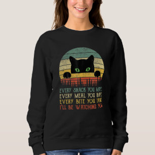 Sweatshirt Chaque Snack Vous Faites Chat Chat Maman Chat Mama
