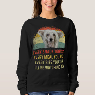 Sweatshirt Chaque Snack Vous Faites Chinois Crested Chien Mam