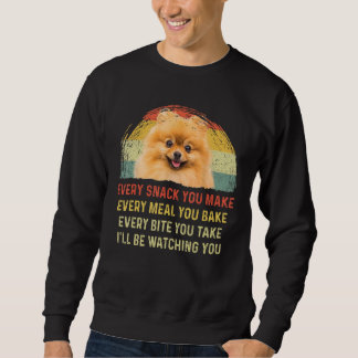 Sweatshirt Chaque Snack Vous Faites Pomeranian Chien Maman Ch