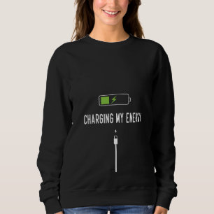 Sweatshirt Charger mon minimaliste énergétique