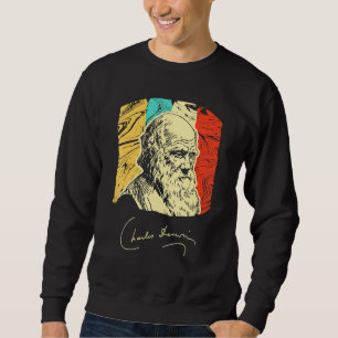 Sweatshirt Charles Darwin Biologiste naturaliste Retr