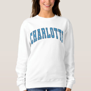 Sweatshirt Charlotte NC Vintage Varsity College Style