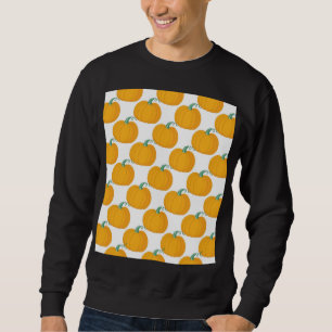 Sweatshirt Charme citrouille : Motif Vintage à main.