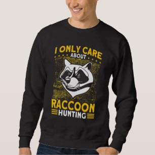 Sweatshirt Chasse au piège pour hommes Retro Chasseur de coon
