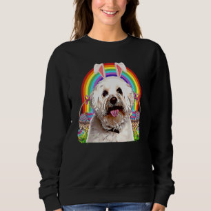 Sweatshirt Chasse aux oeufs de lapin de Pâques de Bichons Fri
