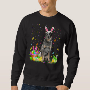Sweatshirt Chasse aux oeufs de Pâques amusante Chien de Pâque