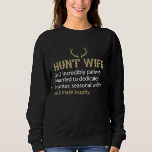 Sweatshirt Chasse Femme Saisonnière Veuve Trophée Ultime Drôl