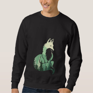 Sweatshirt Chasse Fox Femme Chasse Chasse Animal Silhouette C