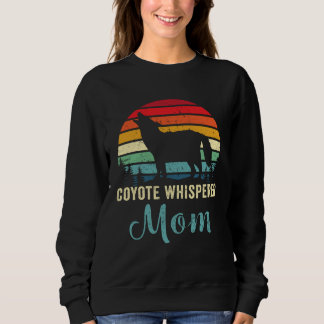 Sweatshirt Chasse Rétro Coyote Maman Vintage Maman Cute Yote 