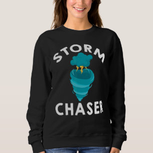 Sweatshirt Chasseur de tempête Parent Nouvelle famille poursu