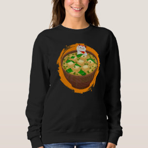Sweatshirt Chat aime cette soupe miso japonaise Soupe miso 