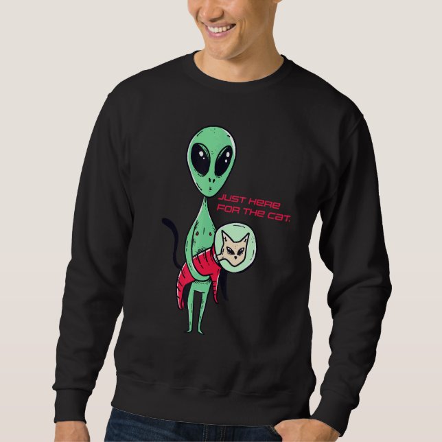 Sweatshirt Chat Alien (Devant)