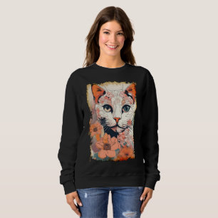 Sweatshirt Chat Artistique
