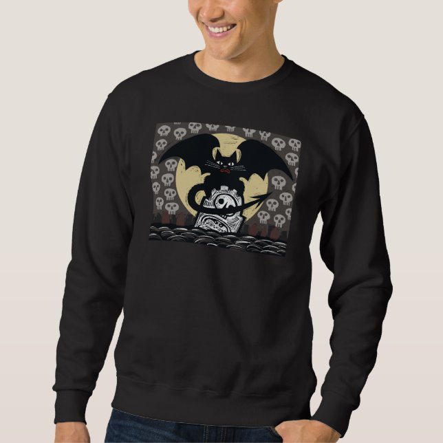 Sweatshirt Chat-Chauve-Souris  (Devant)