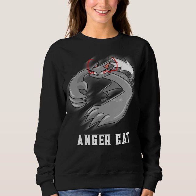 SWEATSHIRT CHAT COLÈRE (Devant)