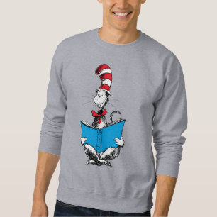 Sweatshirt Chat dans le Chapeau Lecture