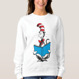 Sweatshirt Chat dans le Chapeau Lecture
