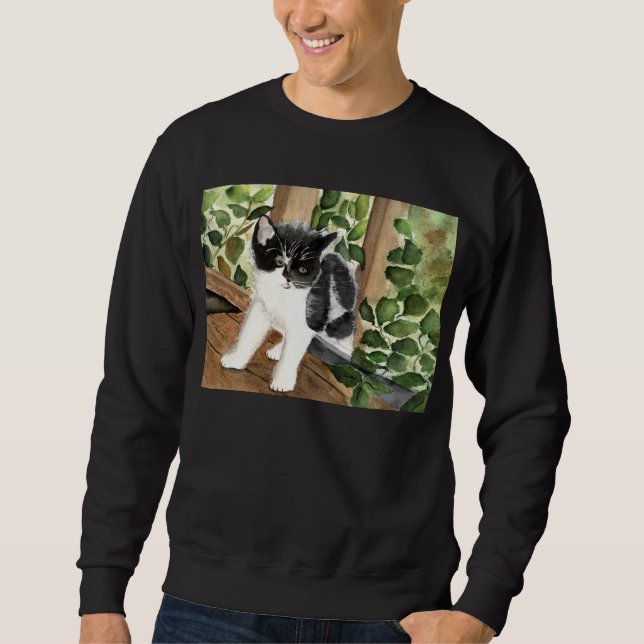 Sweatshirt Chat de smoking (Devant)
