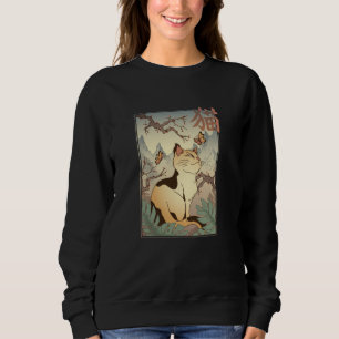 Sweatshirt Chat de style japonais