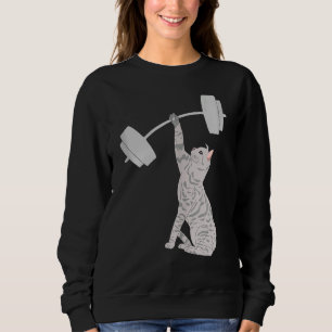 Sweatshirt Chat Deadlifting Fitness Gym Chat Barbell