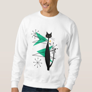 Sweatshirt Chat frais moderne de MCM de la rétro moitié du