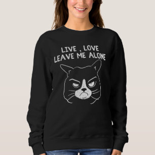 Sweatshirt Chat Grumpy Mauvaise Humeur Matin Personnes Sarcas