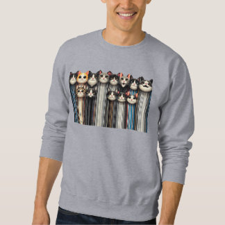 Sweatshirt chat heureux