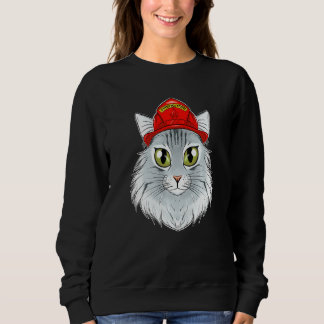 Sweatshirt Chat I pompier Chat I pompier Forêt norvégienne C